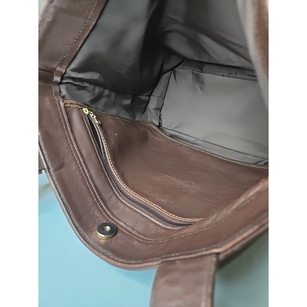 Vintage COACH Brown Leather, Soho Lafayette Shoulder Bag, Snap, 4140  90s USA - Picture 8 of 13